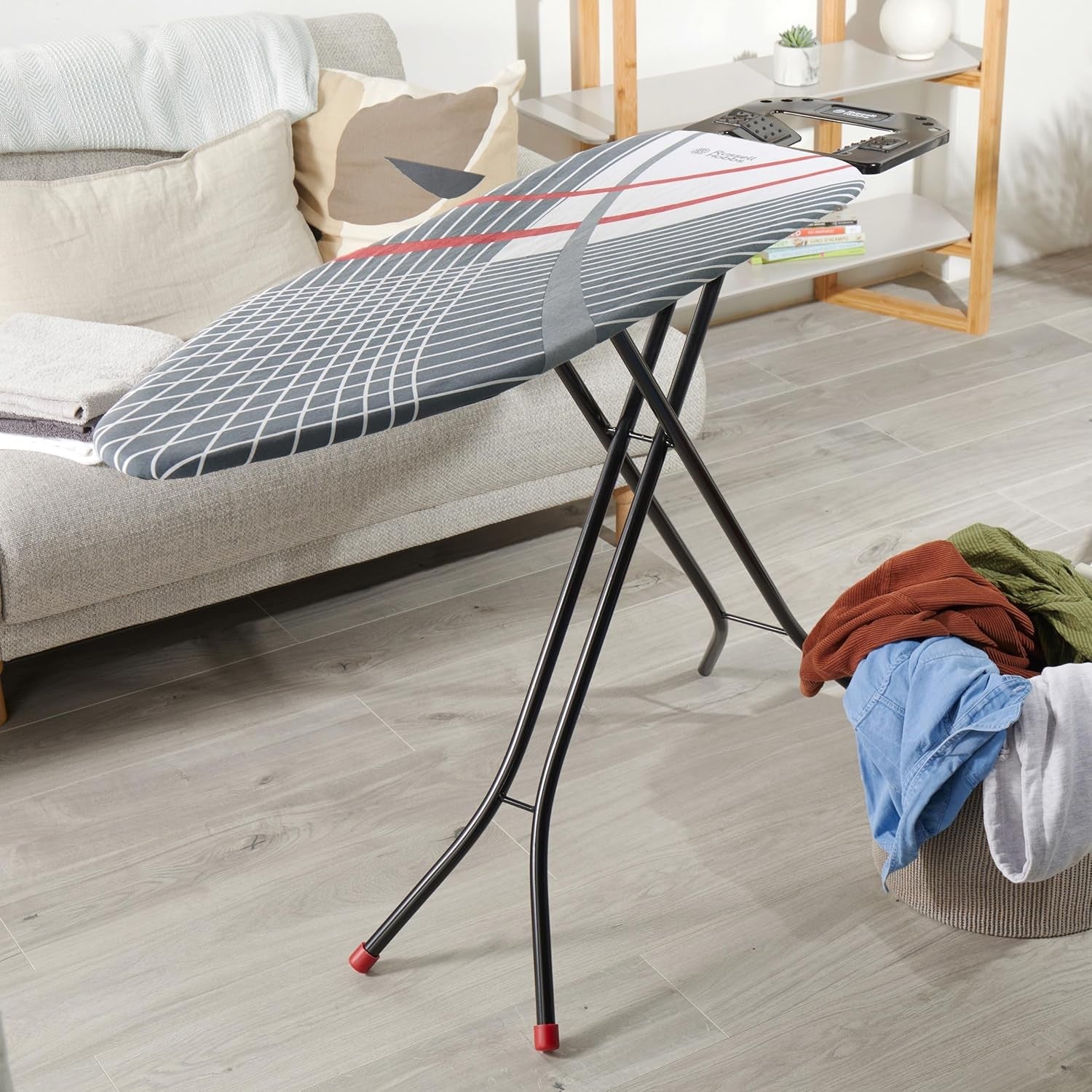 Ironing Board 115x36cm Adjustable Height Foldable Non Slip Iron Rest - Kwikley