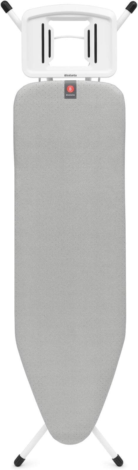 Ironing Board 124x38cm Adjustable Height Anti Wobble Steam Iron Rest - Kwikley