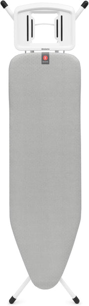 Ironing Board 124x38cm Adjustable Height Anti Wobble Steam Iron Rest - Kwikley