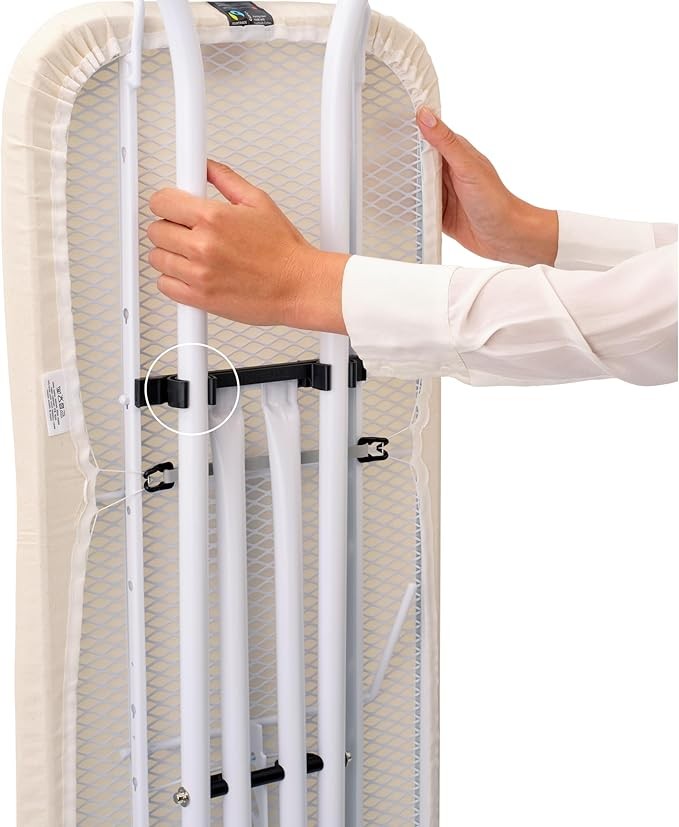 Ironing Board 124x38cm Adjustable Height Foldable Steam Iron Rest - Kwikley