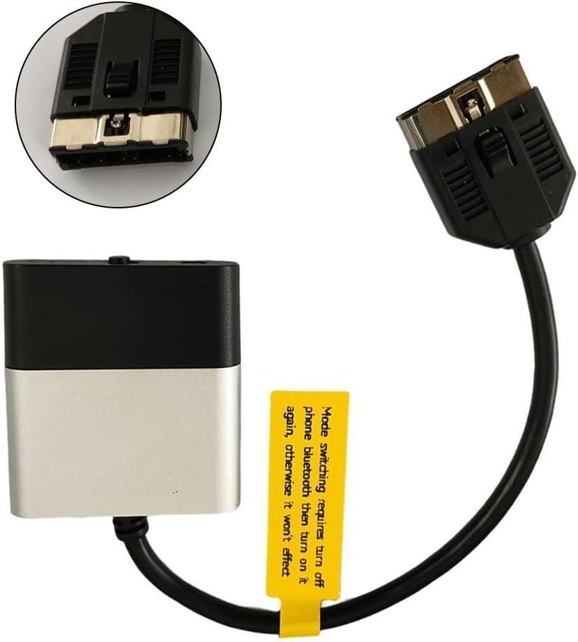 Jaguar 30 - Pin Bluetooth 5.0 Car Adapter – Wireless Music Receiver, Black/Silver - Kwikley