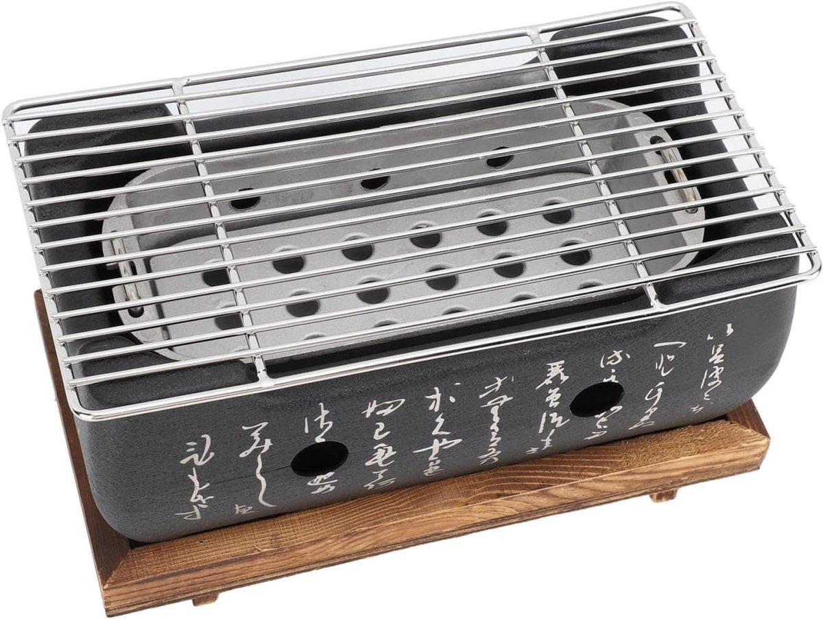 Japanese Style Tabletop Charcoal BBQ Grill – Fast Heating Portable Aluminum - Kwikley