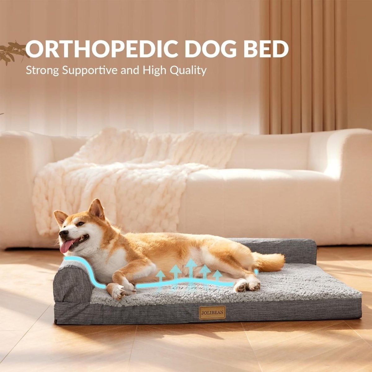 Jumbo Orthopedic Dog Bed 142x101cm Waterproof Washable - Kwikley