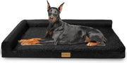 Jumbo Orthopedic Dog Bed 142x101cm Waterproof Washable Black - Kwikley