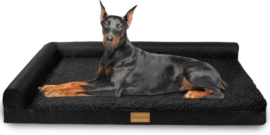 Jumbo Orthopedic Dog Bed 142x101cm Waterproof Washable Black - Kwikley