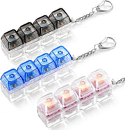 Keyboard Fidget Clicker Keychain 3 Pack Silent Clicky Stress Relief Toy - Kwikley