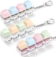 Keyboard Fidget Clicker Keychain Silent Clicky Stress Relief Focus Toy - Kwikley