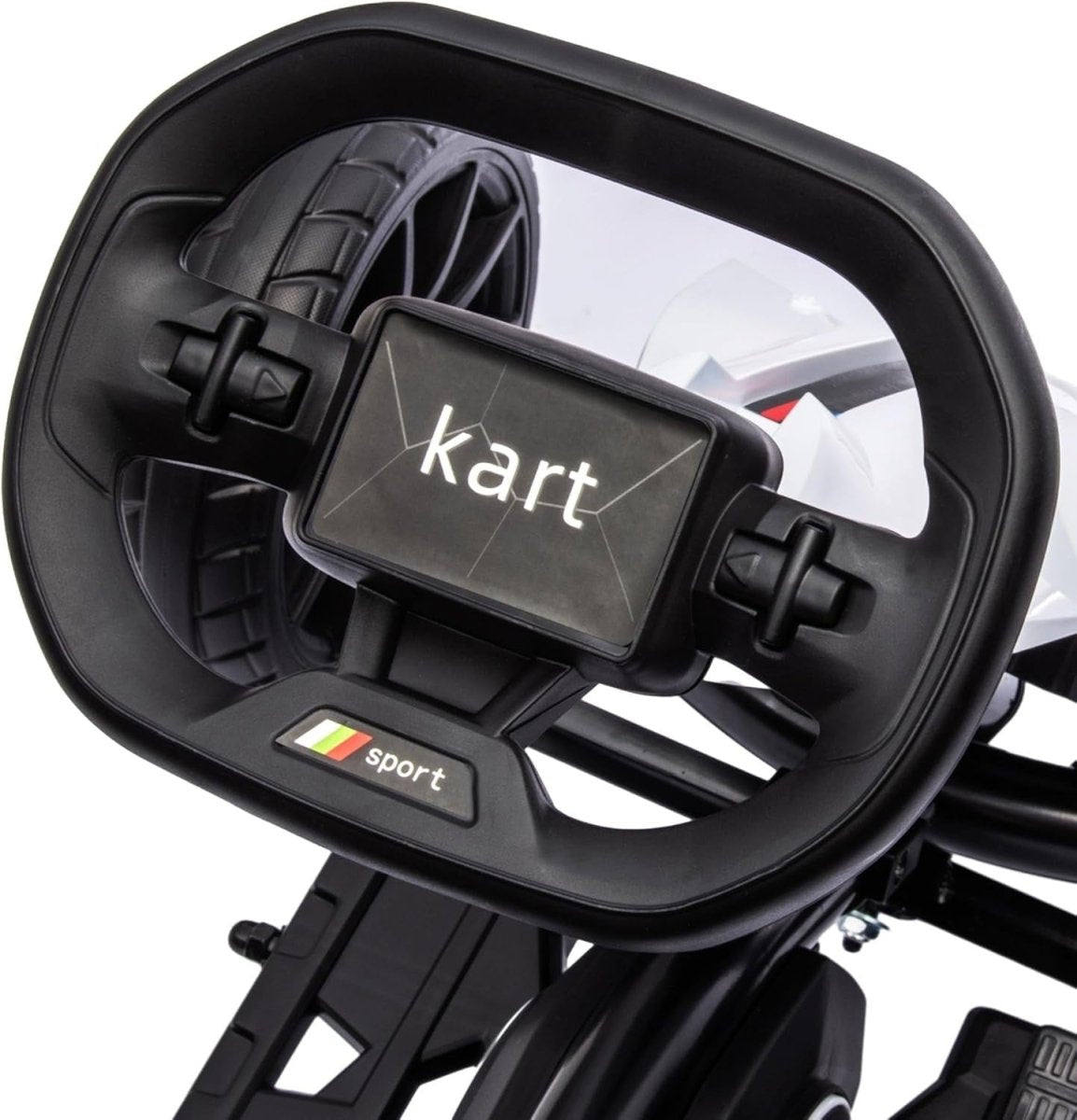 Kids Electric Go Kart 12V Drift Kart Ride On Car White 30kg Seat Belt - Kwikley