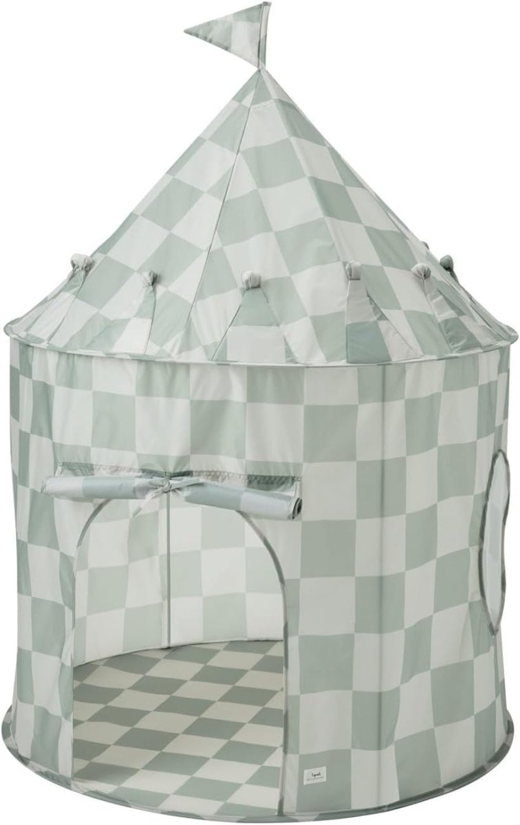 Kids Indoor Play Tent Castle Fort Recycled Fabric Pop Up Playhouse - Kwikley