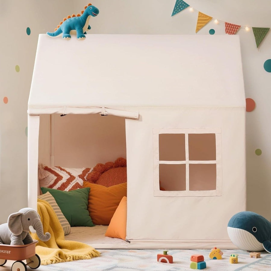 Kids Indoor Teepee Play Tent Toddler Playhouse Fairy Tale Gift - Kwikley