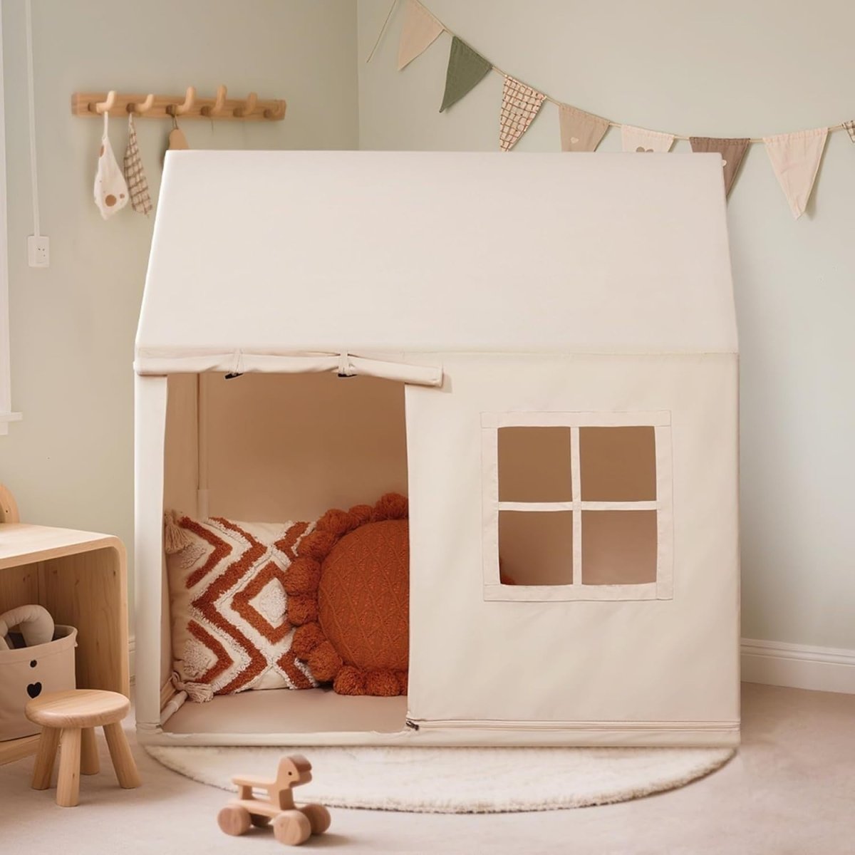 Kids Indoor Teepee Play Tent Toddler Playhouse Fairy Tale Gift - Kwikley