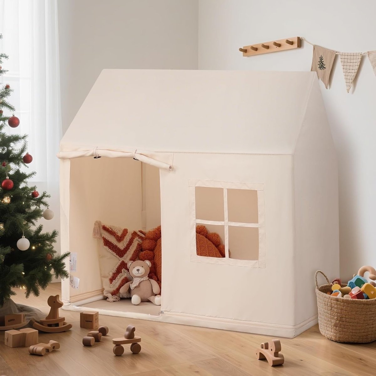 Kids Indoor Teepee Play Tent Toddler Playhouse Fairy Tale Gift - Kwikley