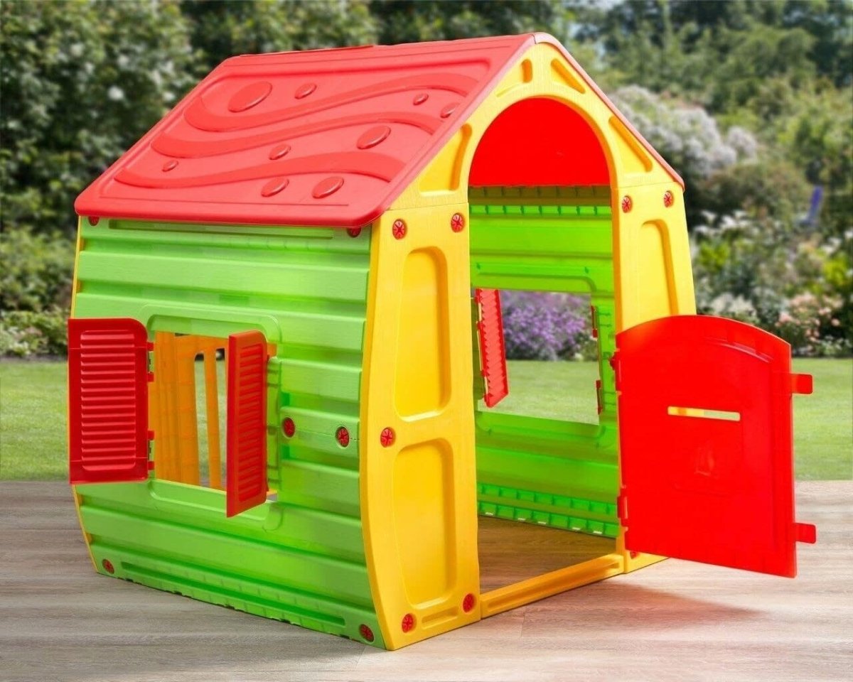 Kids Plastic Playhouse Indoor Outdoor Toy House Easy Assembly Age 2+ - Kwikley
