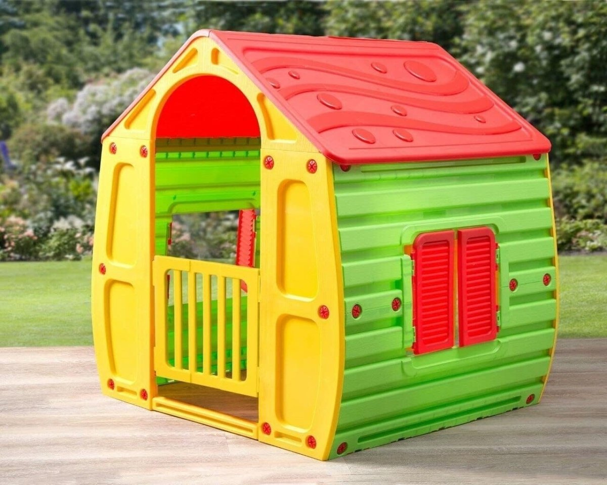 Kids Plastic Playhouse Indoor Outdoor Toy House Easy Assembly Age 2+ - Kwikley