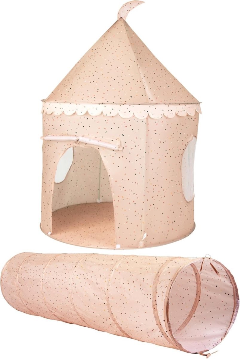 Kids Pop Up Play Tent and Tunnel Indoor Outdoor Play Den Set - Kwikley