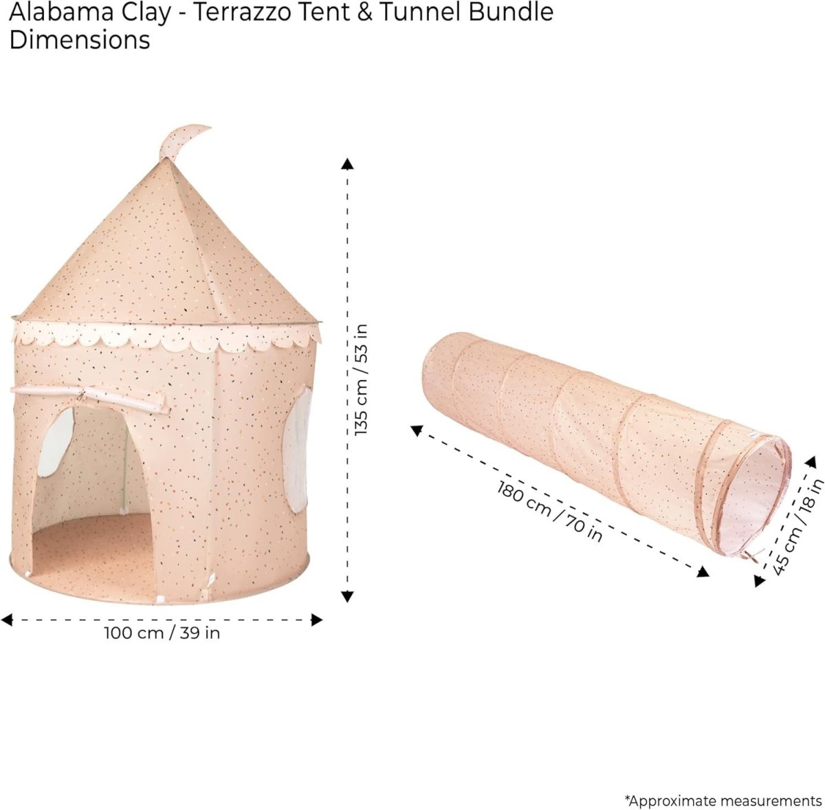 Kids Pop Up Play Tent and Tunnel Indoor Outdoor Play Den Set - Kwikley