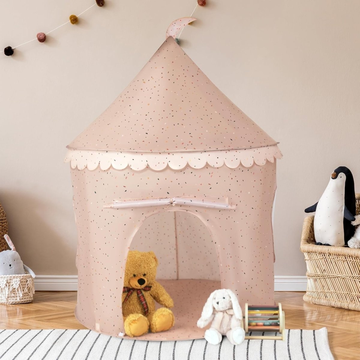Kids Pop Up Play Tent and Tunnel Indoor Outdoor Play Den Set - Kwikley