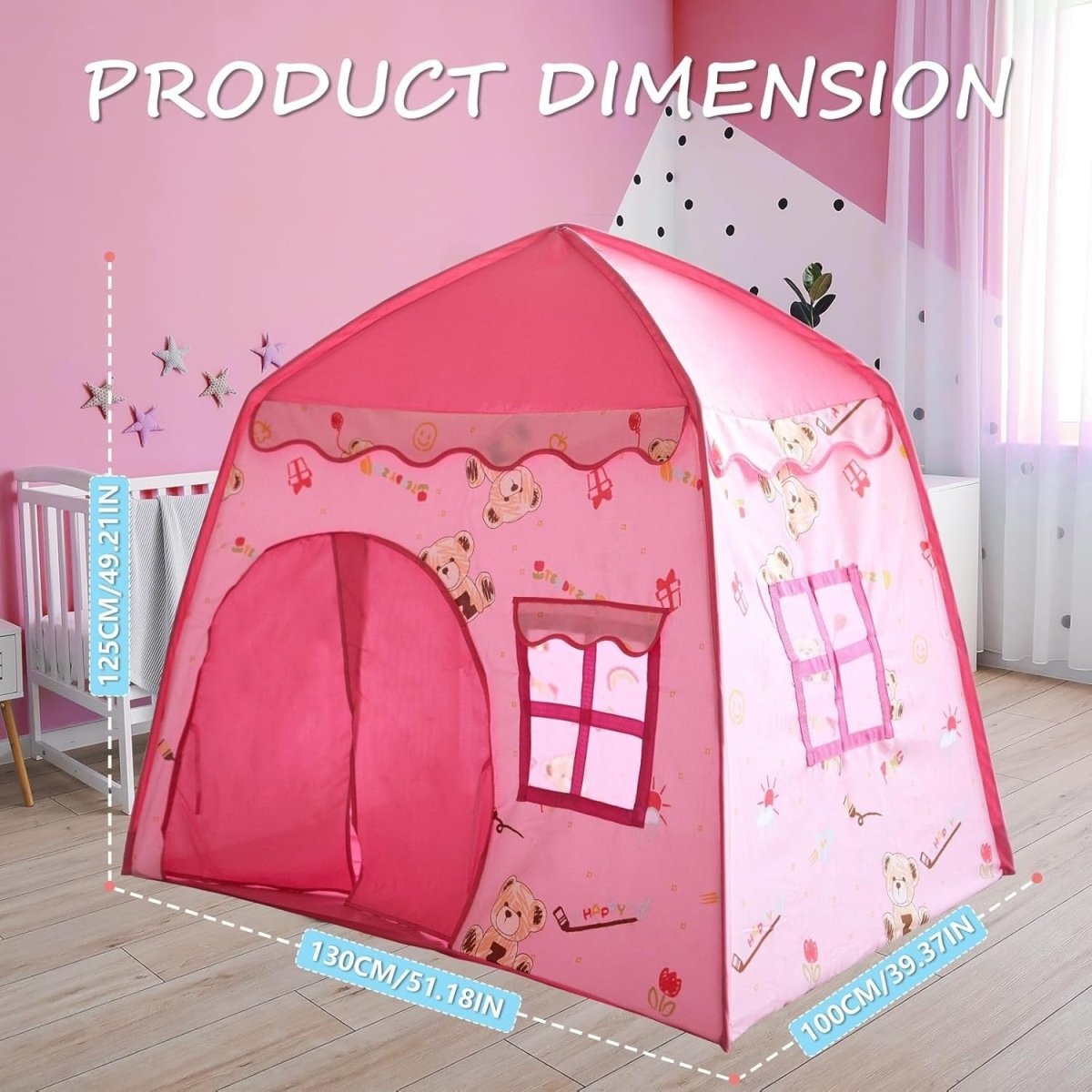 Kids Pop Up Play Tent Dome Castle Easy Setup Indoor Outdoor - Kwikley