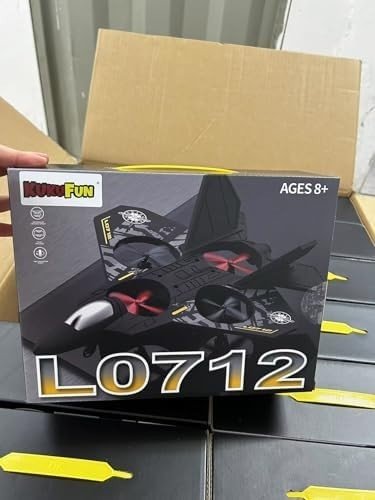 Kids RC Airplane Drone with Lights, 360° Flips, Auto Hover, Easy Flight - Kwikley