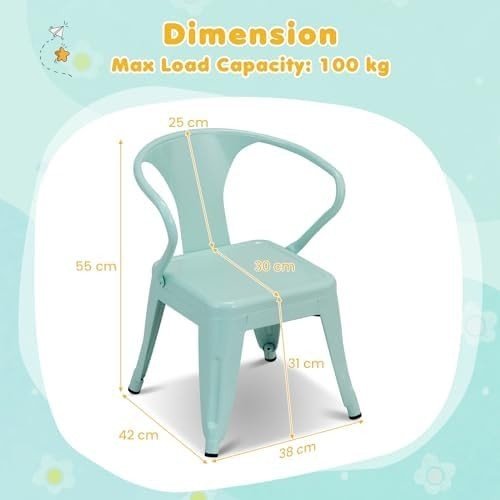 Kids Table and Chairs Set Toddler Activity Furniture Playroom Nursery Blue - Kwikley
