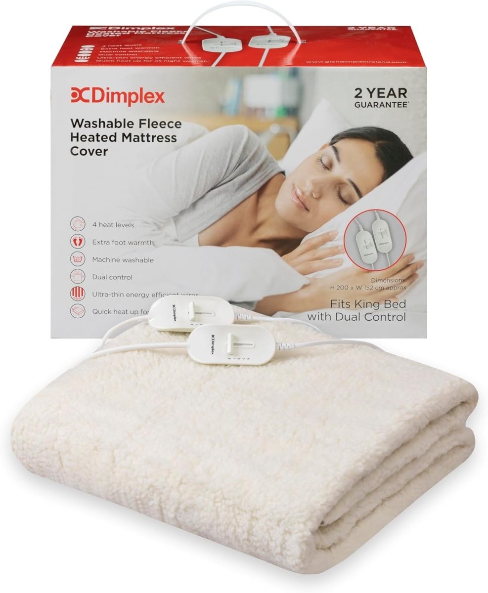 King Electric Heated Under Blanket Machine Washable Extra Foot Warmth - Kwikley