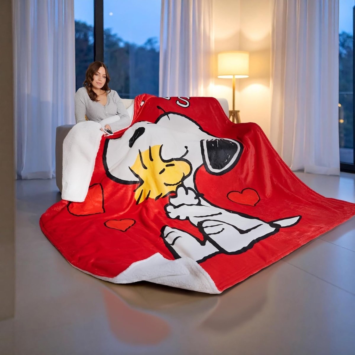 King Size Electric Heated Blanket 230x265cm Fleece 9 Heat Timer - Kwikley