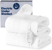 King Size Electric Under Blanket Fast Heat Fitted Safe Warm 165x137cm - Kwikley