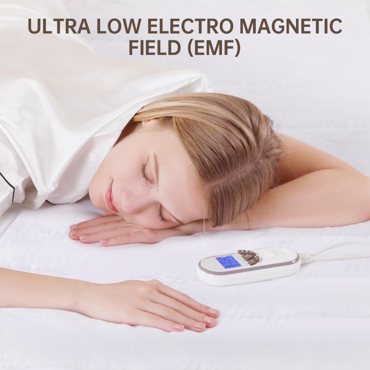King Size Electric Underblanket Dual Control 9 Heat Settings Washable - Kwikley