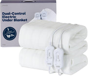 King Size Electric Underblanket Dual Control Fast Heat Fitted 165x137cm - Kwikley