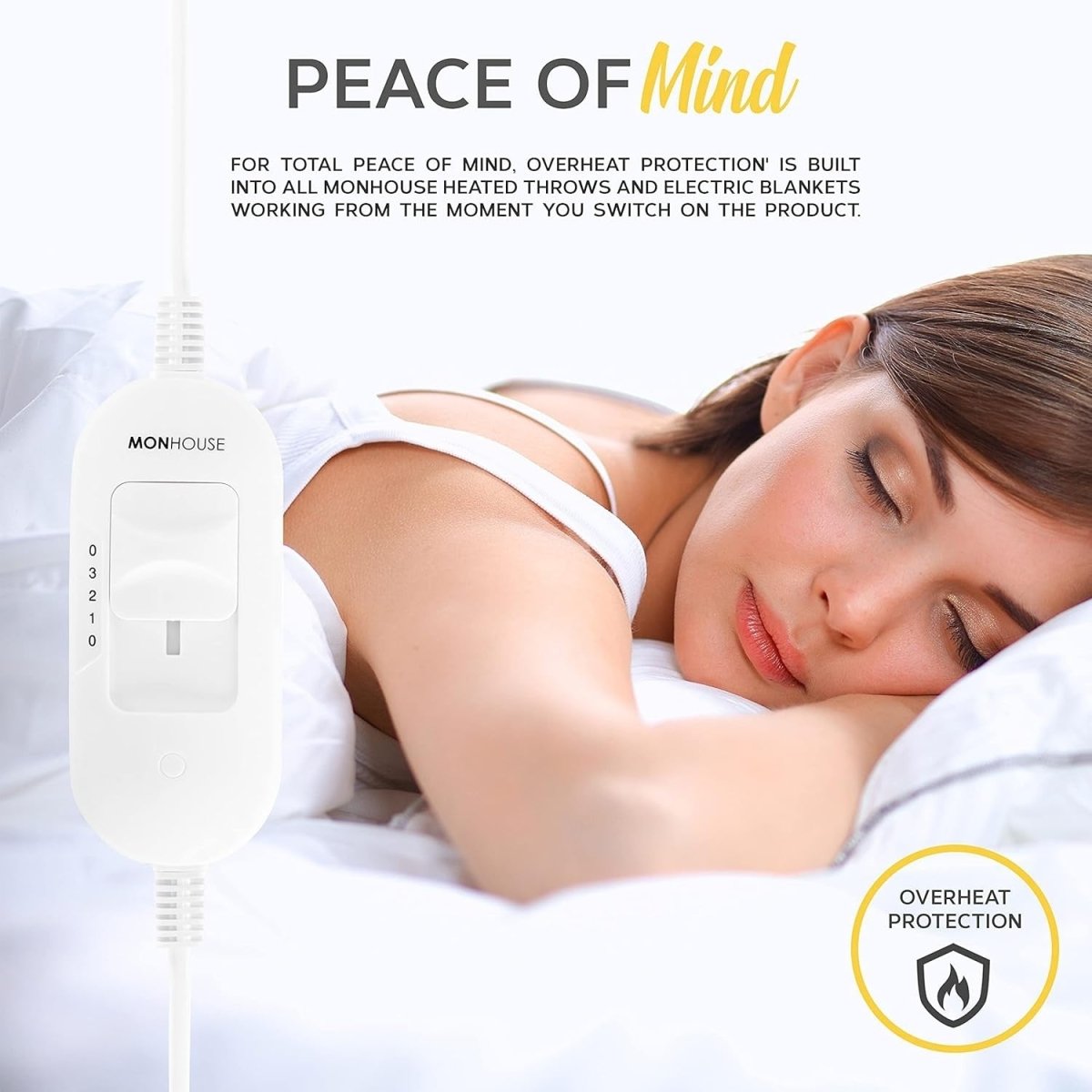 King Size Electric Underblanket Fleece Heated Mattress Cover Fast Heat Washable - Kwikley