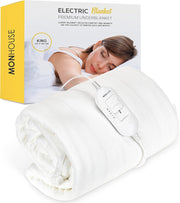 King Size Electric Underblanket Fleece Heated Mattress Cover Fast Heat Washable - Kwikley