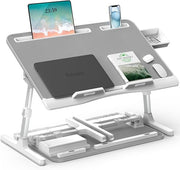 Laptop Bed Desk Adjustable Height Angle Folding Tray X - Large Work Table - Kwikley