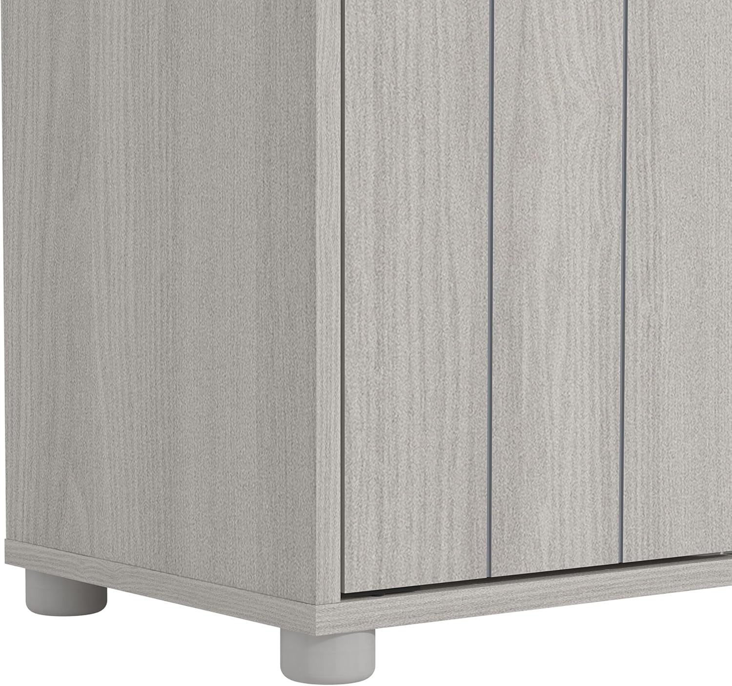 Large 12 - Pair Shoe Cabinet, Durable Wood Storage with Dust - Free Elevated Design - Kwikley