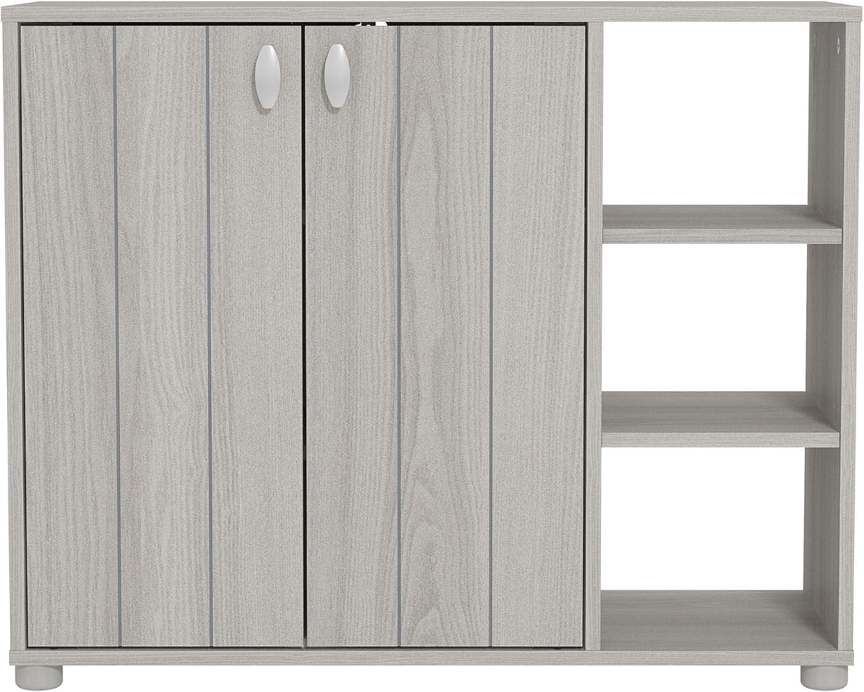 Large 12 - Pair Shoe Cabinet, Durable Wood Storage with Dust - Free Elevated Design - Kwikley