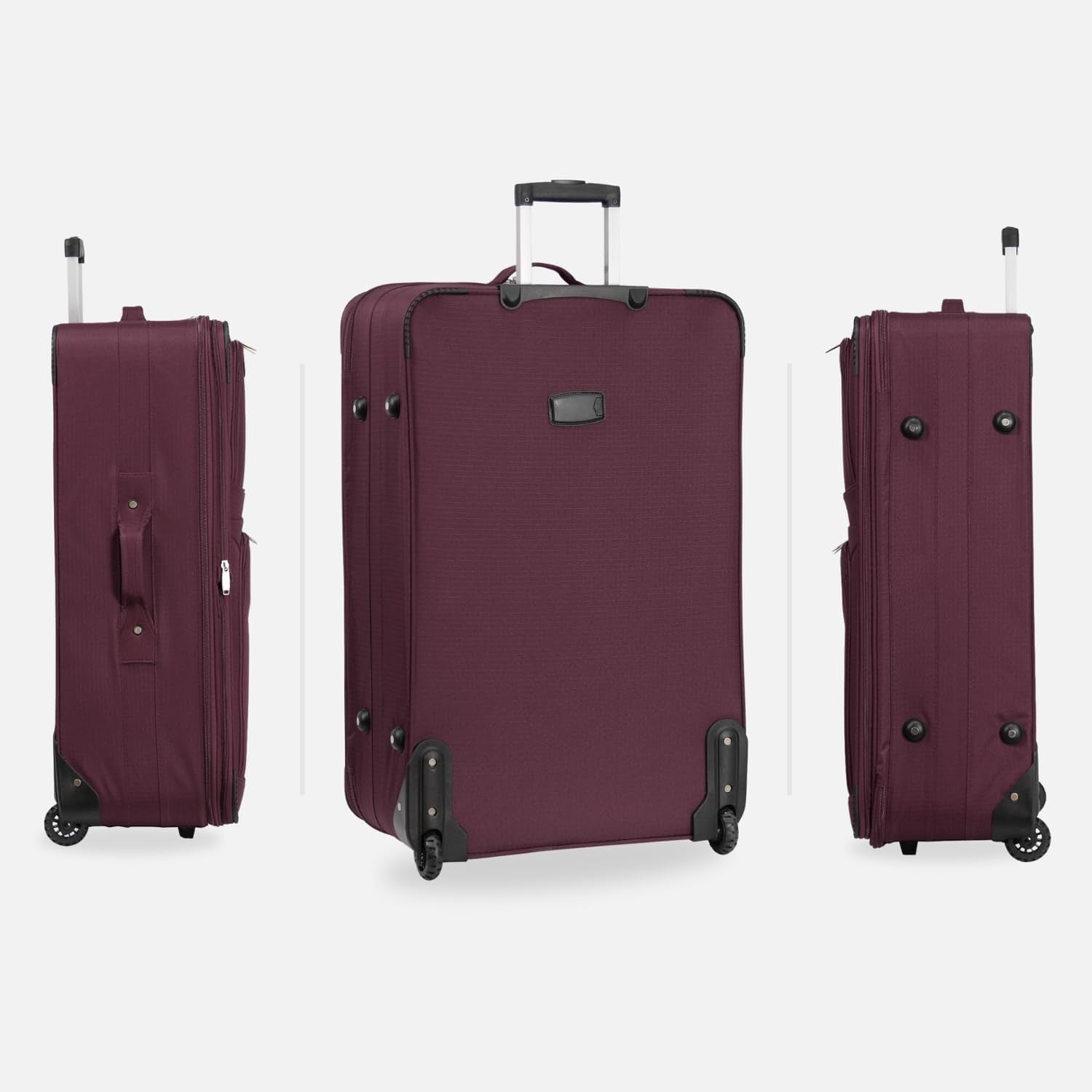 Large 29” Soft Check In Travel Suitcase Expandable Lightweight 2 Wheel 92L - Kwikley
