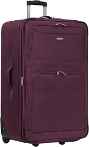 Large 29” Soft Check In Travel Suitcase Expandable Lightweight 2 Wheel 92L - Kwikley