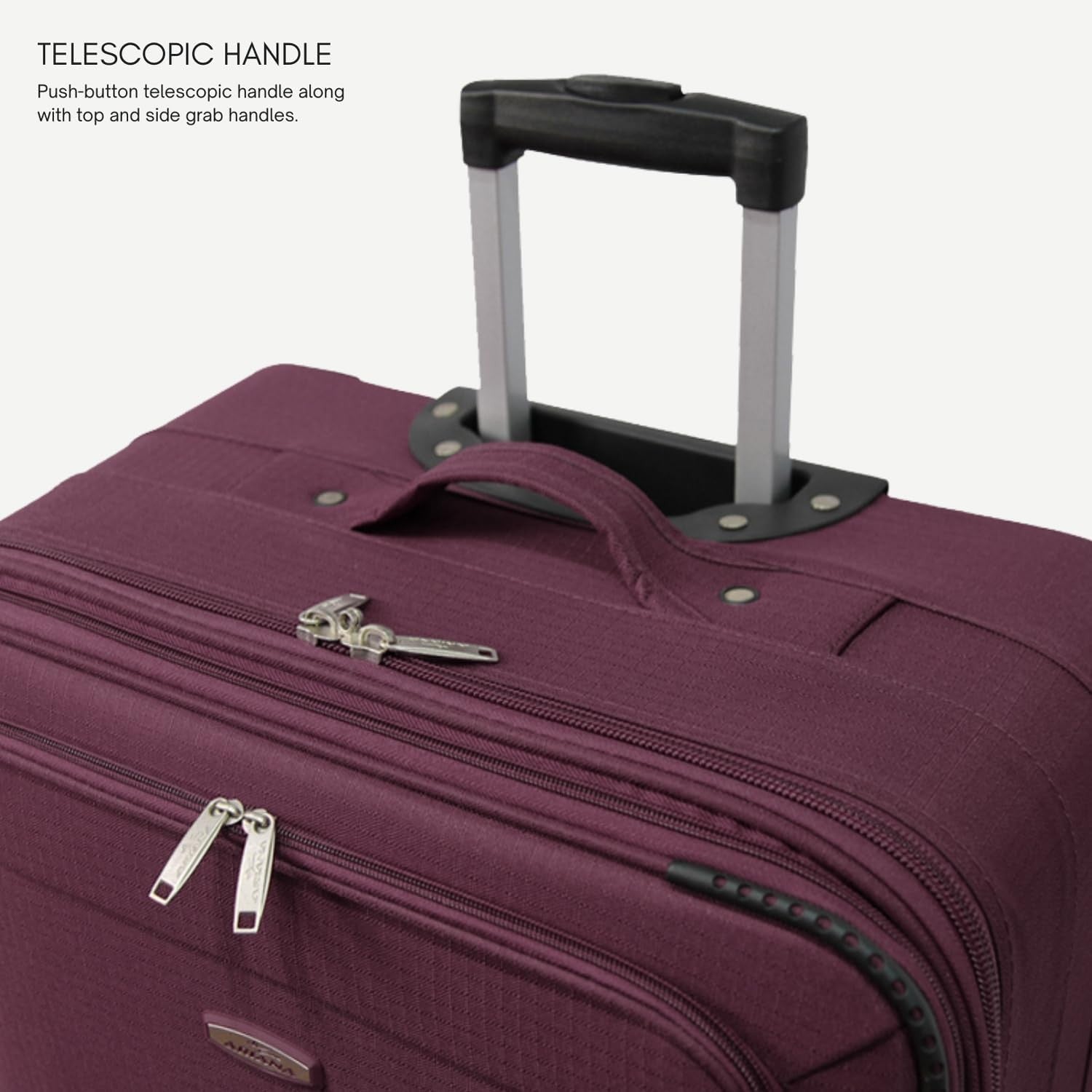 Large 29” Soft Check In Travel Suitcase Expandable Lightweight 2 Wheel 92L - Kwikley