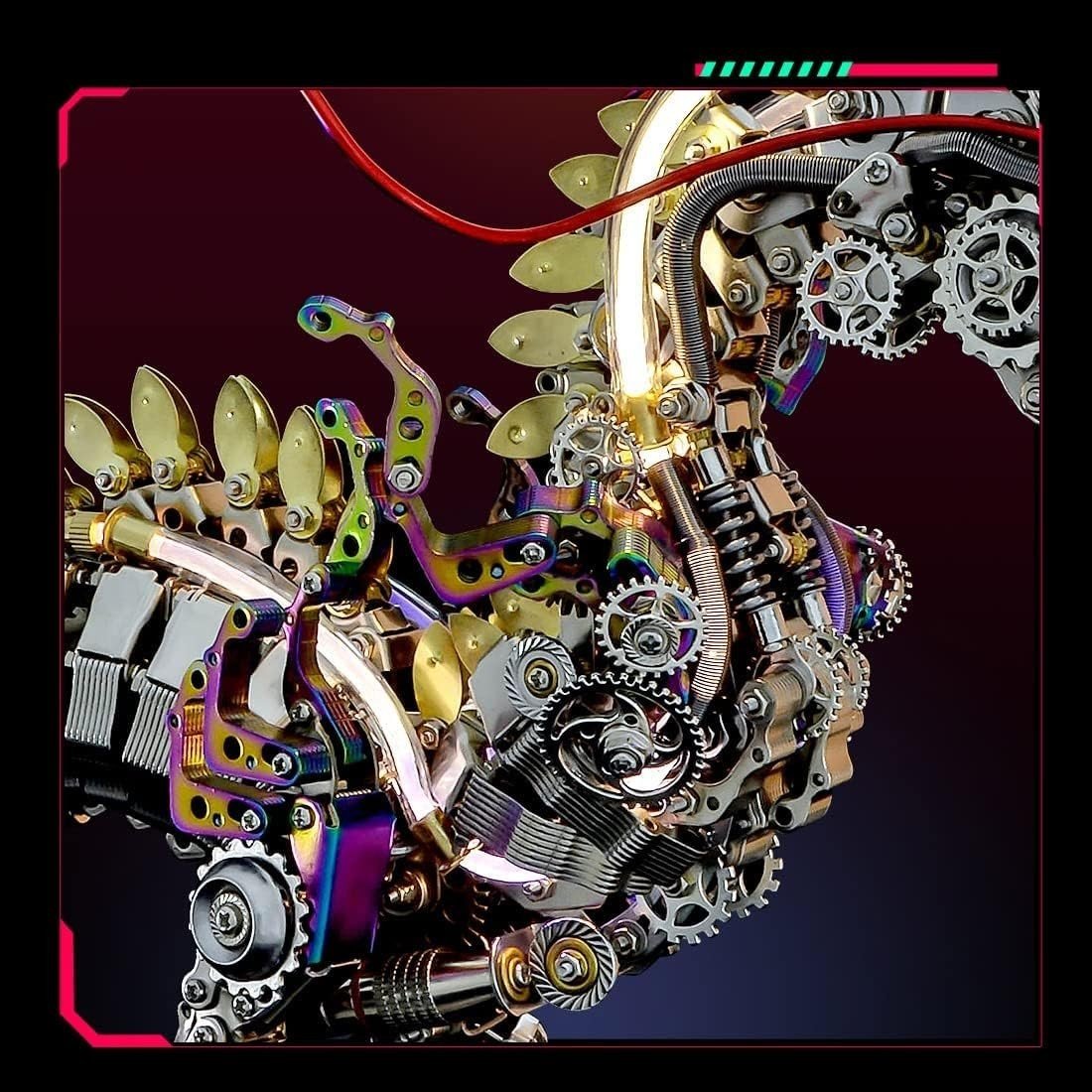 Large 3D Metal Dragon Puzzle 2030PCS Steampunk DIY Model Kit Decor - Kwikley