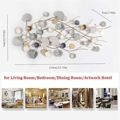 Large 3D Metal Flower Wall Art 125cm Modern Luxury Decor - Kwikley