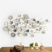 Large 3D Metal Flower Wall Art 125cm Modern Luxury Decor - Kwikley