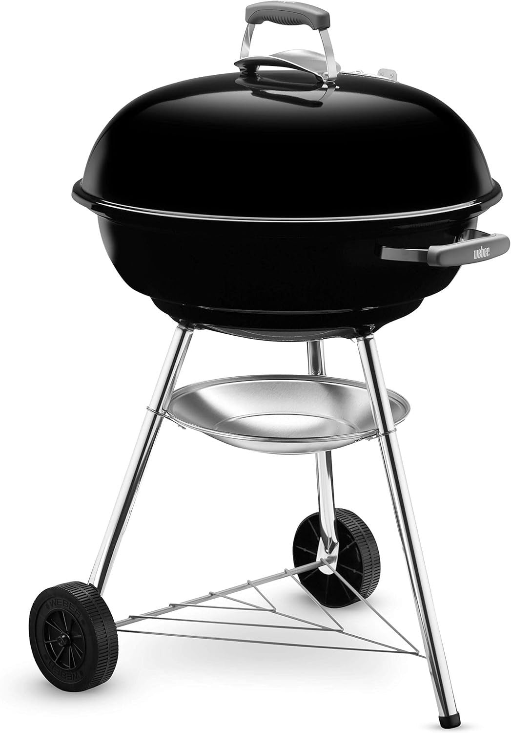 Large 57cm Kettle Charcoal BBQ Grill | Porcelain - Enamel Bowl | Adjustable Vents - Kwikley
