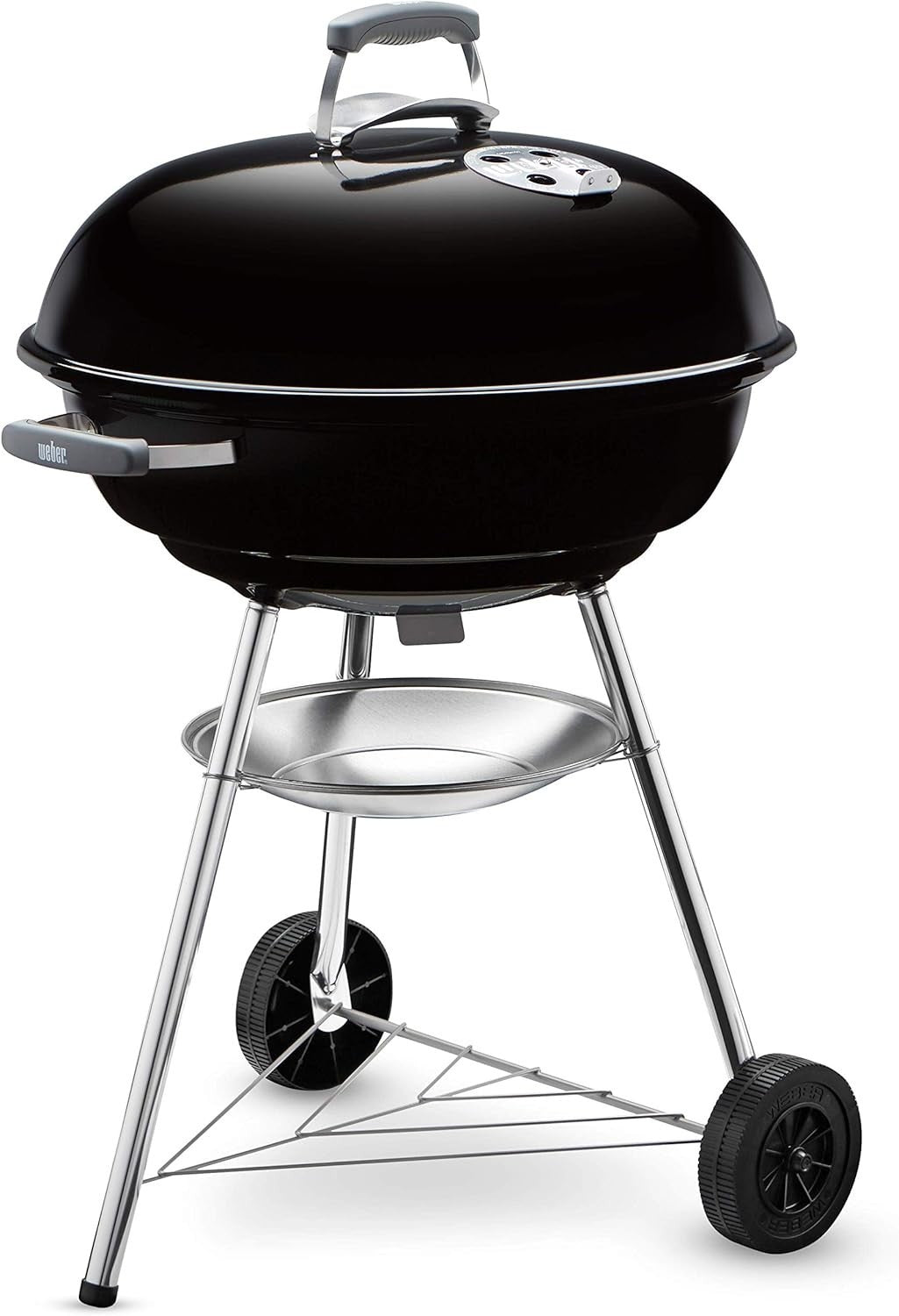 Large 57cm Kettle Charcoal BBQ Grill | Porcelain - Enamel Bowl | Adjustable Vents - Kwikley