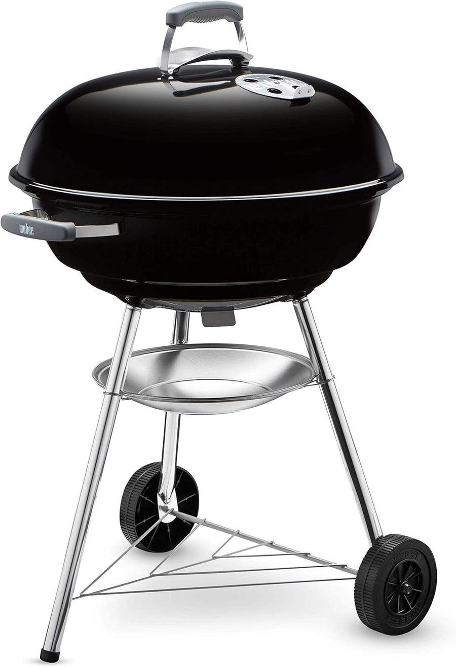 Large 57cm Kettle Charcoal BBQ Grill | Porcelain - Enamel Bowl | Adjustable Vents - Kwikley