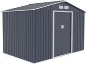 Large 6x8 FT Garden Shed Storage Box with Double Sliding Doors & Ventilation - Kwikley