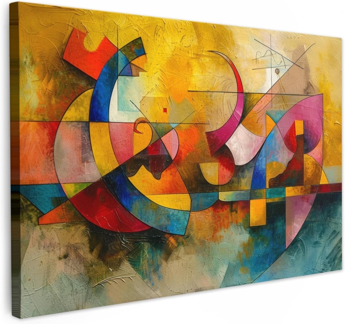 Large Abstract Canvas Wall Art 120x80cm Modern Decor - Kwikley