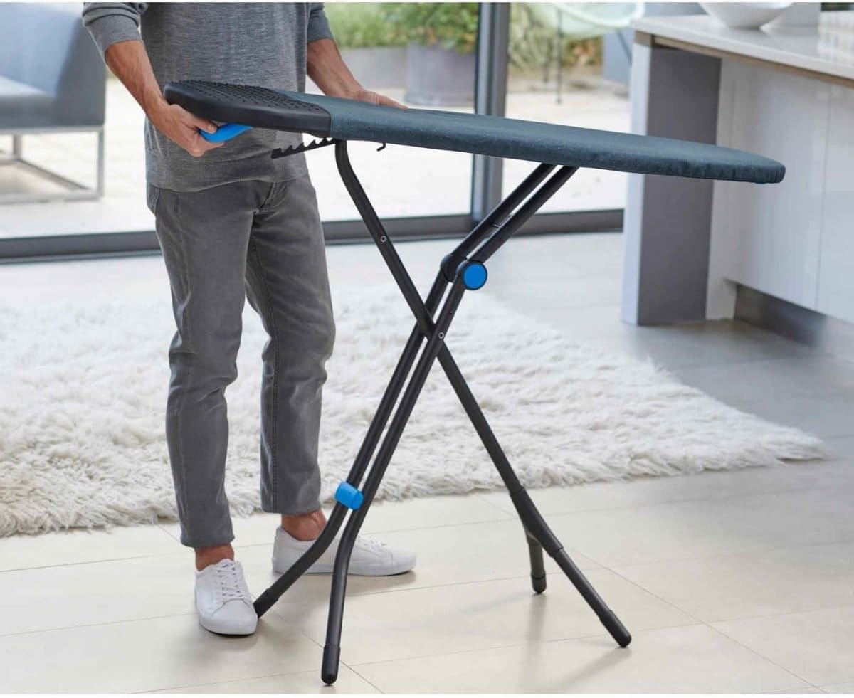 Large Adjustable Ironing Board 130x38cm Heat Resistant Steam Iron Rest - Kwikley