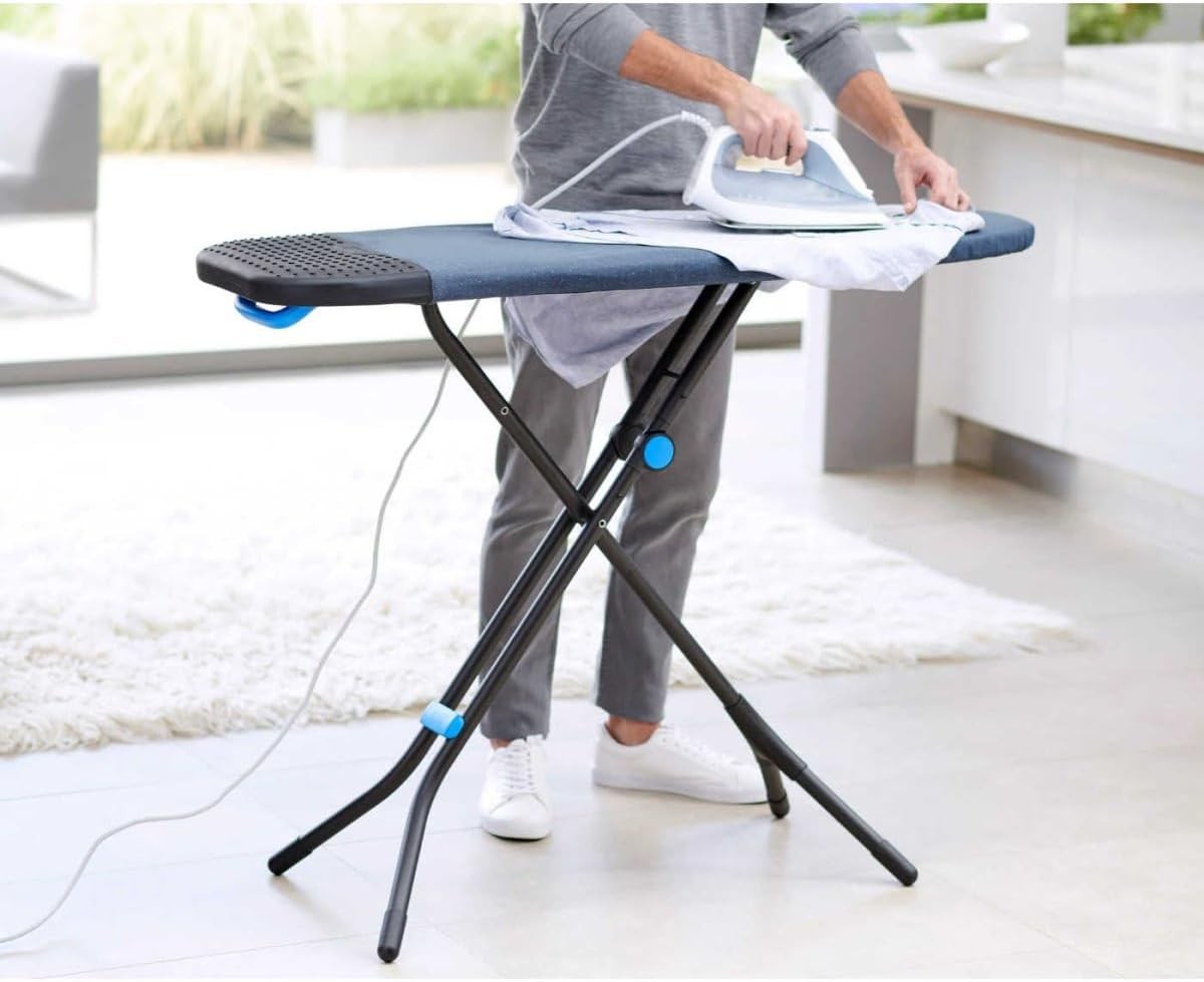 Large Adjustable Ironing Board 130x38cm Heat Resistant Steam Iron Rest - Kwikley