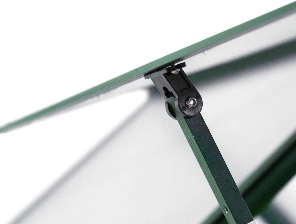 Large Aluminium Greenhouse 169x169x202cm Polycarbonate Panels with Base Frame - Kwikley