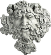 Large Bacchus Greenman Wall Sculpture 48.5cm Stone - Kwikley
