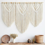 Large Boho Macrame Wall Tapestry 110x82cm Bedroom & Balcony - Kwikley